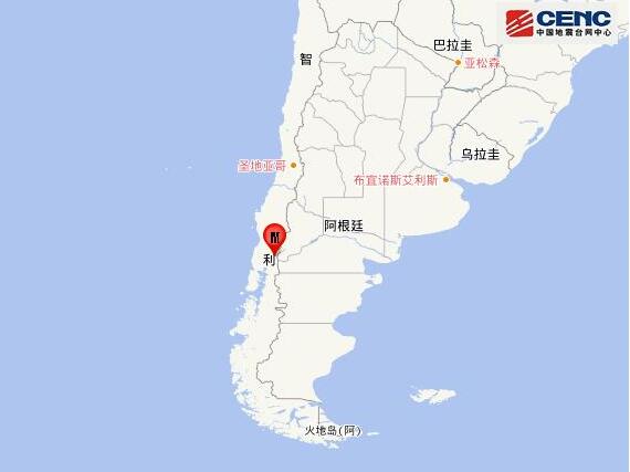 智利發生6.0級地震 9月27日0時36分智利發生6.0級地震