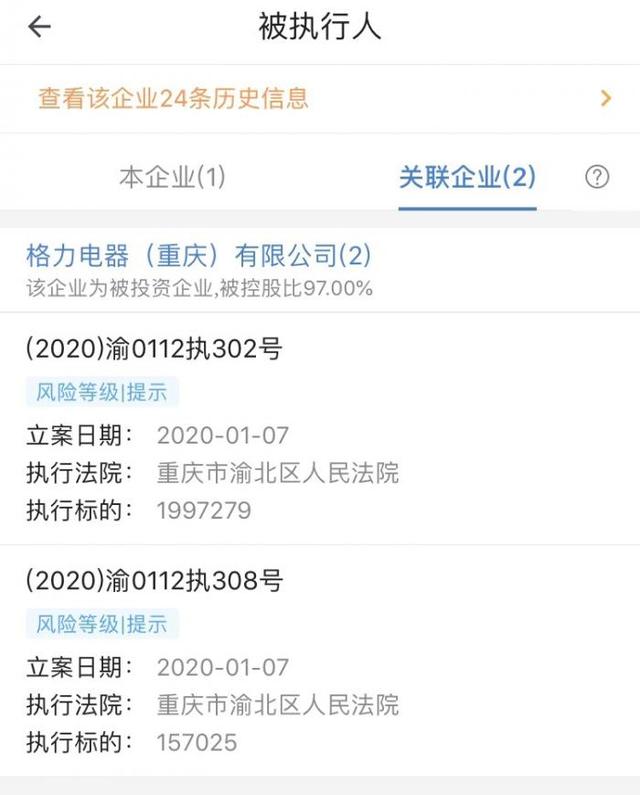 格力列為被執行人 真實情況是什么？